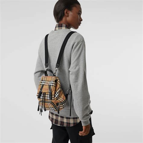 burberry small vintage check rucksack|burberry small vintage check bag.